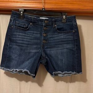 Sonoma button-fly denim shorts, size 10